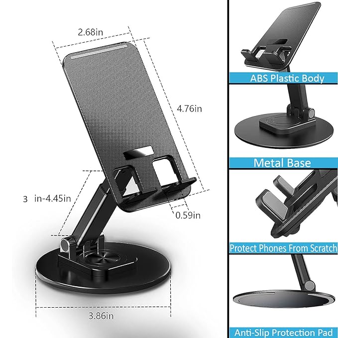 Phone Stand Holder 360° Rotatable Mobile Stand