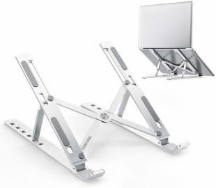 Foldable Laptop Stand Computer Holder Bracket 6-Level Adjustable Height